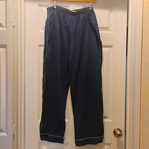 Victoria's Secret Navy Blue White Stripe Pajama Pants Cooler Material Size XL